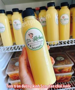 In tem nhãn dán chai nước 300ml