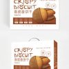 Thiết kế bao bì hộp quà tặng thực phẩm không khí đơn giản châu Âu