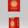 Không khí lễ hội màu đỏ thời trang cưới với bao bì túi xách tay