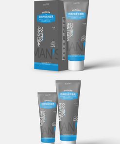 Blue gradient làm sạch và làm sạch dầu nam kiểm soát thiết kế bao bì chăm sóc da
