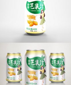 Thiết kế bao bì đơn giản và nhỏ nước cam tươi