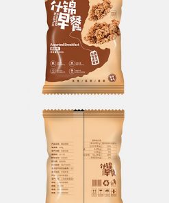 Thiết kế bao bì thực phẩm bữa sáng đơn giản và ngon miệng
