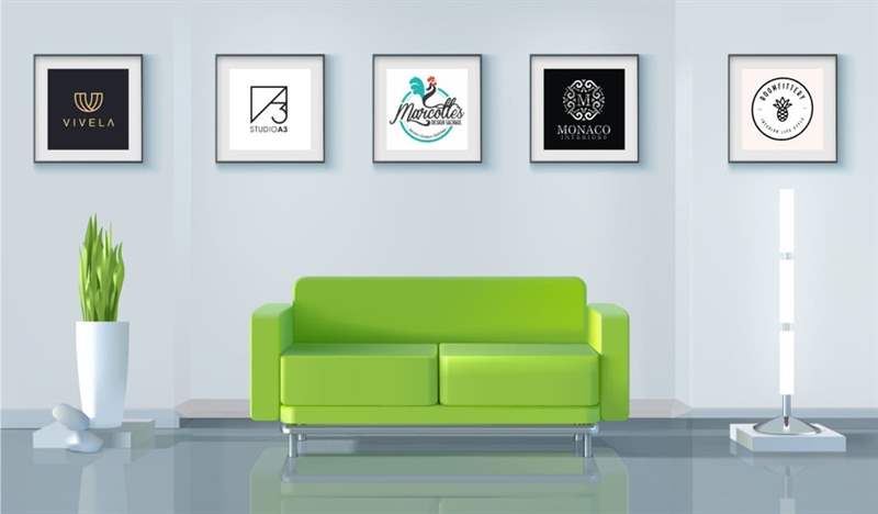 Logo của nhà thiết kế và trang trí nội thất