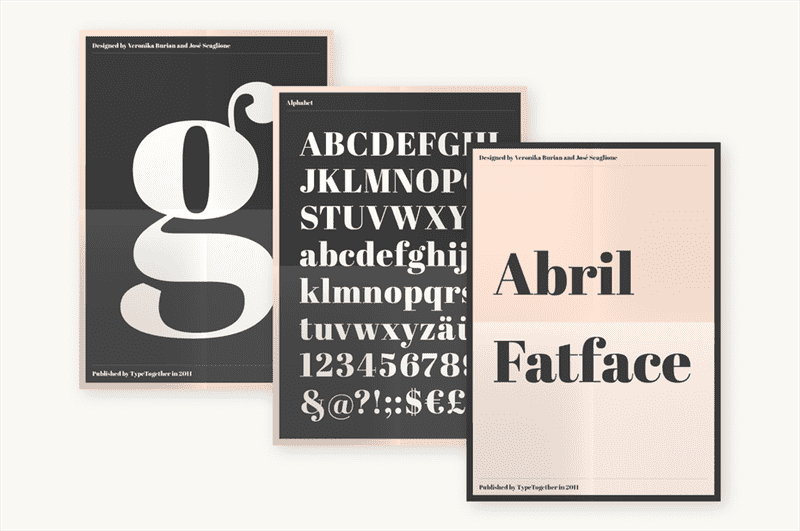 tháng tư phông chữ logo fatface