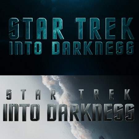 Logo Star Trek Into Darkness sử dụng phông chữ logo Horizon