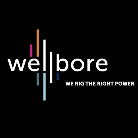 Biểu trưng Wellbore với phông chữ logo Nàng thơ