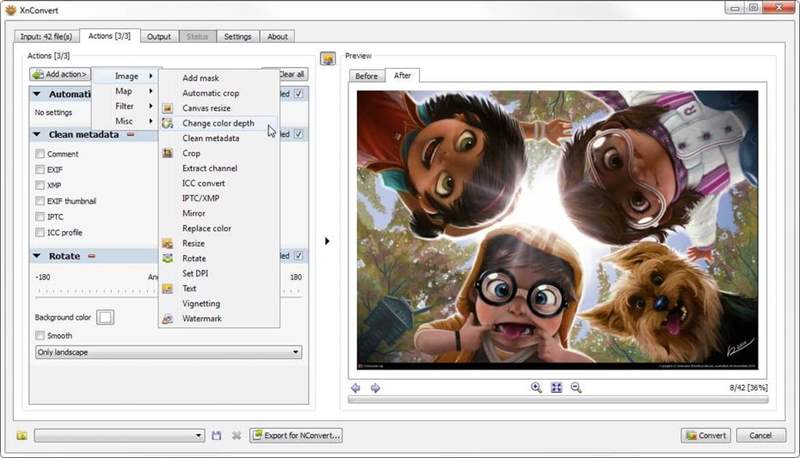 WebP là gì? Ưu và nhược điểm của định dạng hình ảnh thế hệ tiếp theo này 6 Ảnh chụp màn hình của XnConvert.