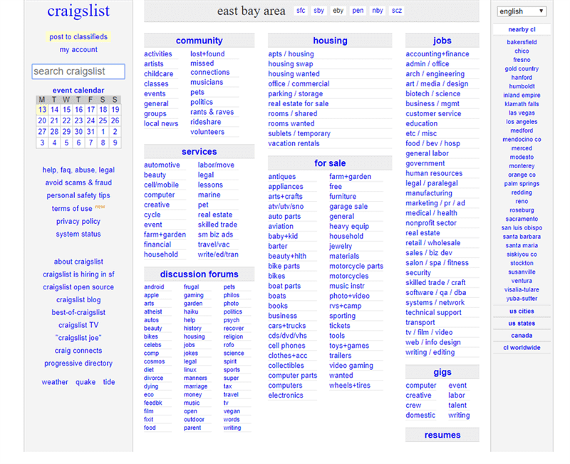 Tìm công việc sáng tạo trực tuyến ở đâu: việc làm tự do cho nhà thiết kế 7 SF vịnh craigslist