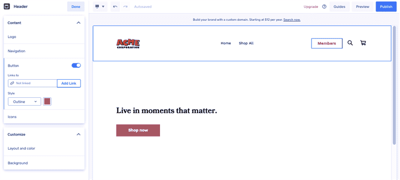 Ảnh chụp màn hình hướng dẫn về cách thiết lập cửa hàng Square Online