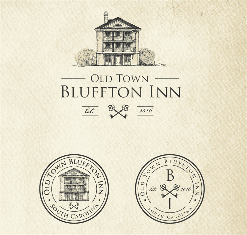 thiết kế logo cho Old Town Bluffton Inn