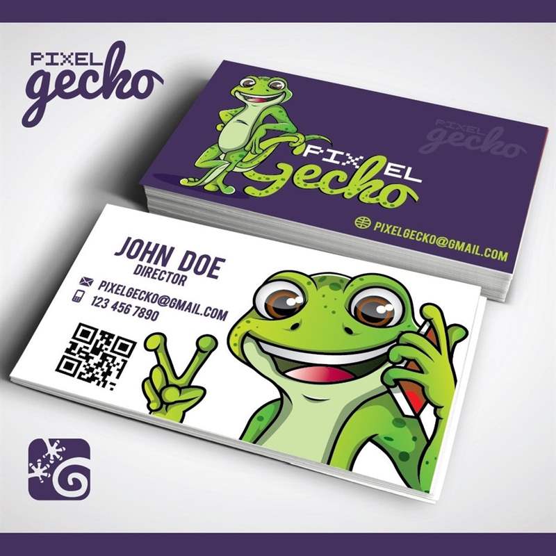 Danh thiếp Pixel Gecko