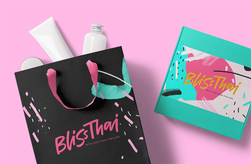 Bộ nhận diện thương hiệu lấy cảm hứng từ những năm 80 của Bliss Thai