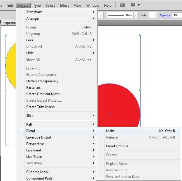 Tạo các hình dạng trừu tượng bằng cách sử dụng Chế độ hòa trộn Illustrator 3 03