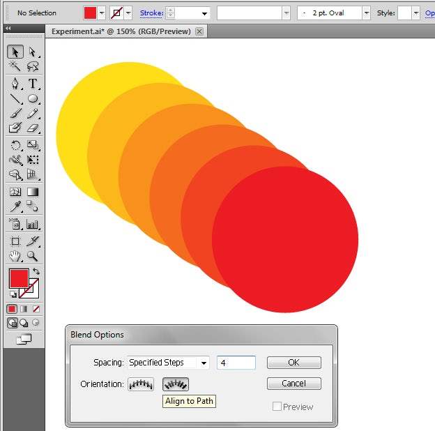 Tạo các hình dạng trừu tượng bằng cách sử dụng Chế độ hòa trộn Illustrator 4 04