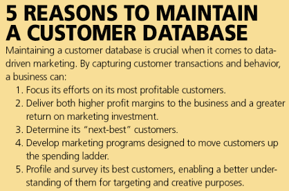 5 lý do để duy trì cơ sở dữ liệu khách hàng