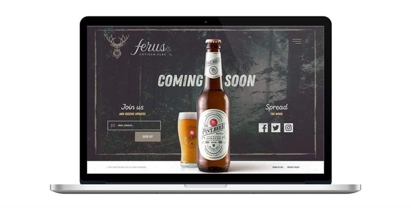 Thiết kế web lấy cảm hứng từ cổ điển cho thương hiệu bia