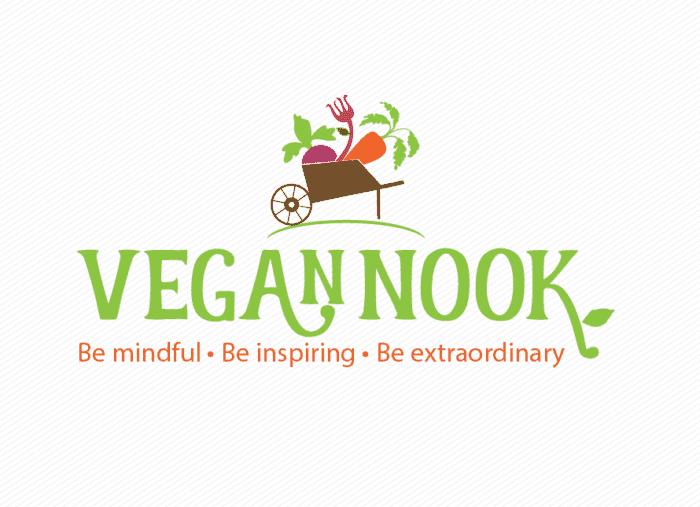 logo nook màu xanh lá cây và cam