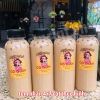 In tem nhãn dán chai trà sữa nhỏ