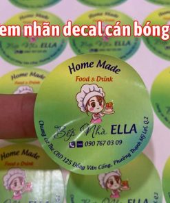 In tem nhãn decal cán bóng