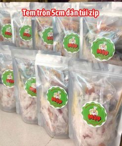 In tem nhãn dán túi zip