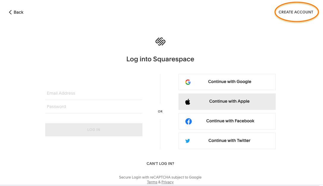 Cách tạo ảnh chụp màn hình trang web Squarespace