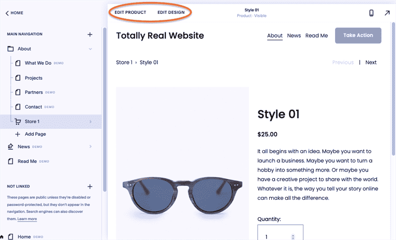 Cách tạo ảnh chụp màn hình trang web Squarespace