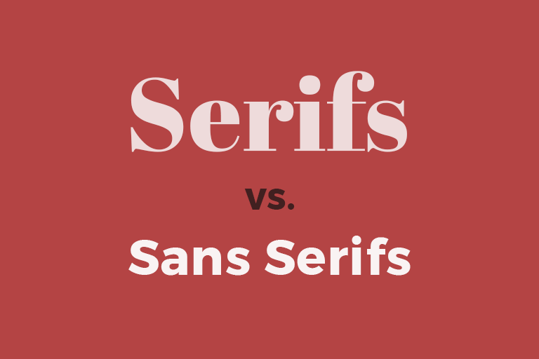 text serifs so với sans serifs