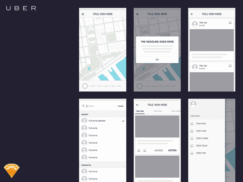 Khung dây ứng dụng Uber