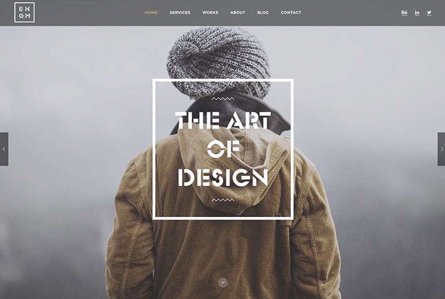 chủ đề wordpress tiêu đề lớn