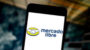 Trang chủ MercadoLibre (MELI) trên điện thoại thông minh