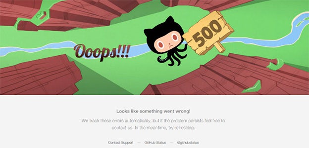 Trang GitHub 500