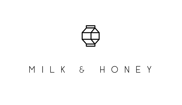 Logo nhà hàng nghệ thuật đường đen trắng