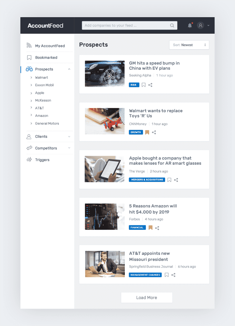 Thiết kế web AccountFeed