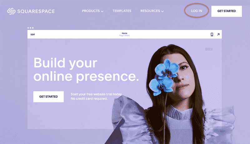 Cách tạo ảnh chụp màn hình trang web Squarespace