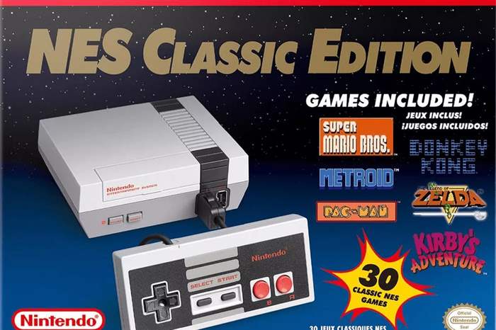 thương hiệu hoài cổ trong quảng cáo Nintendo cho bảng điều khiển NES được phát hành lại