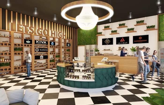 Thiết kế nội thất 3D cho một thương hiệu cần sa