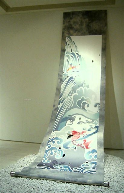 ý tưởng thiết kế banner 01 Thác nước ý tưởng thiết kế biểu ngữ