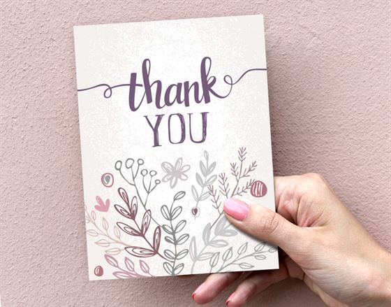 thiệp cảm ơn dễ thương