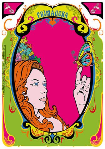 Áp phích Art Nouveau - primavera