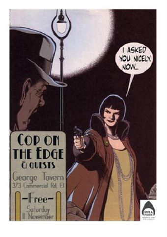 ý tưởng thiết kế tờ rơi - cop on the edge