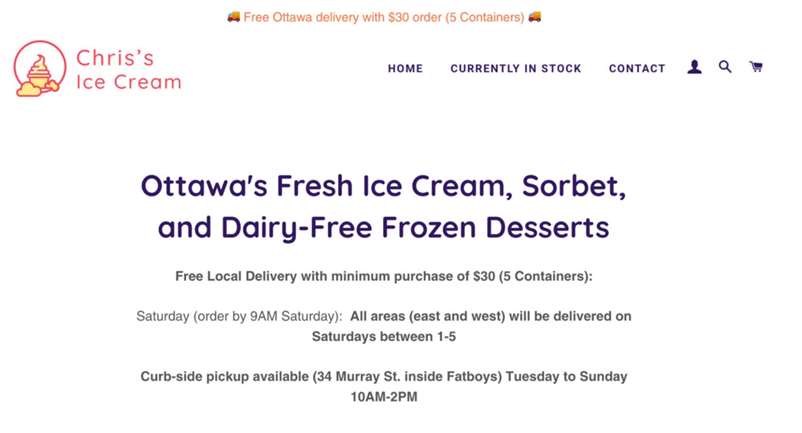 Chris's Ice Cream giao hàng nội địa miễn phí