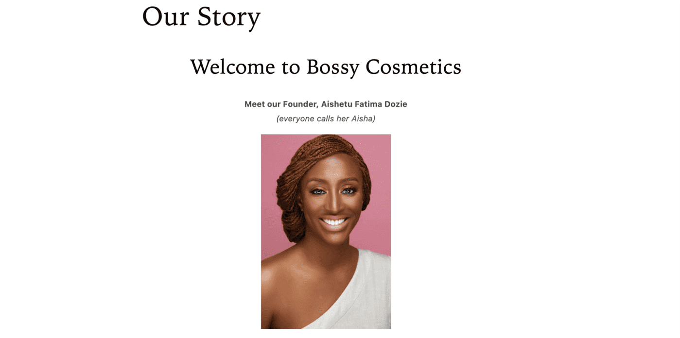 Trang của Bossy Cosmetics về chúng tôi