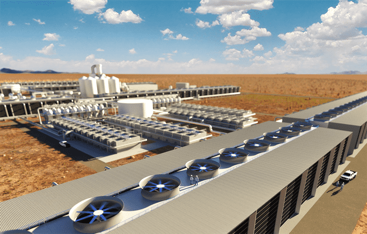 Kết xuất nhà máy thu nhận không khí trực tiếp của Carbon Engineering