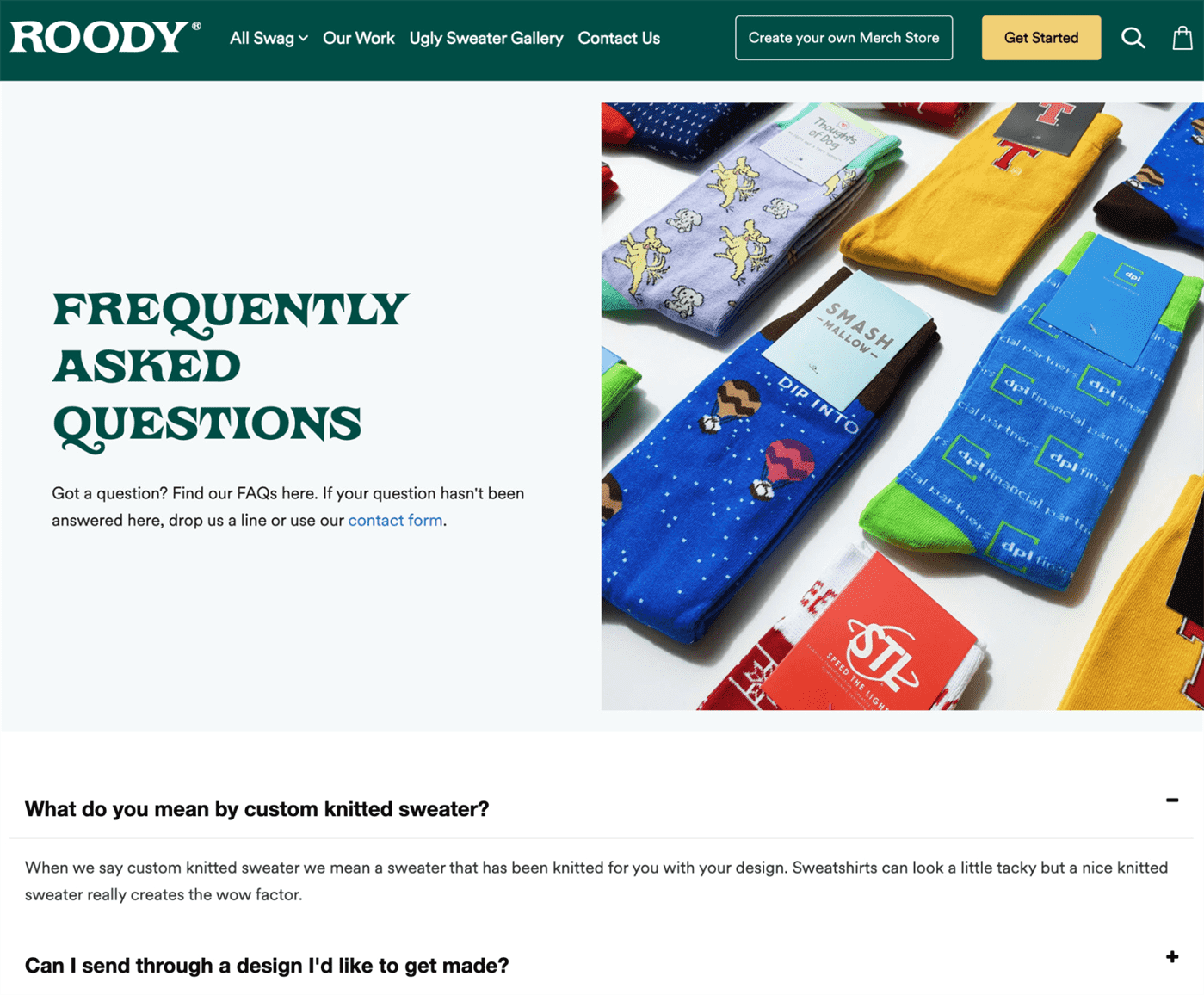 Trang câu hỏi thường gặp của Roody