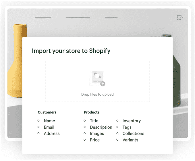 nhập miền vào Shopify