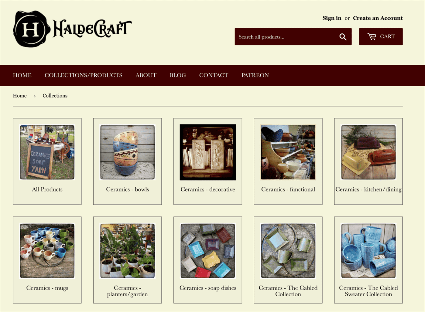 HaldeCraft đã chuyển cửa hàng chính của mình từ Etsy sang Shopify để mở rộng quy mô.