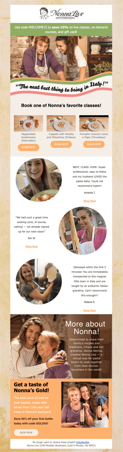 nonna-live-email-marketing-example-ví dụ