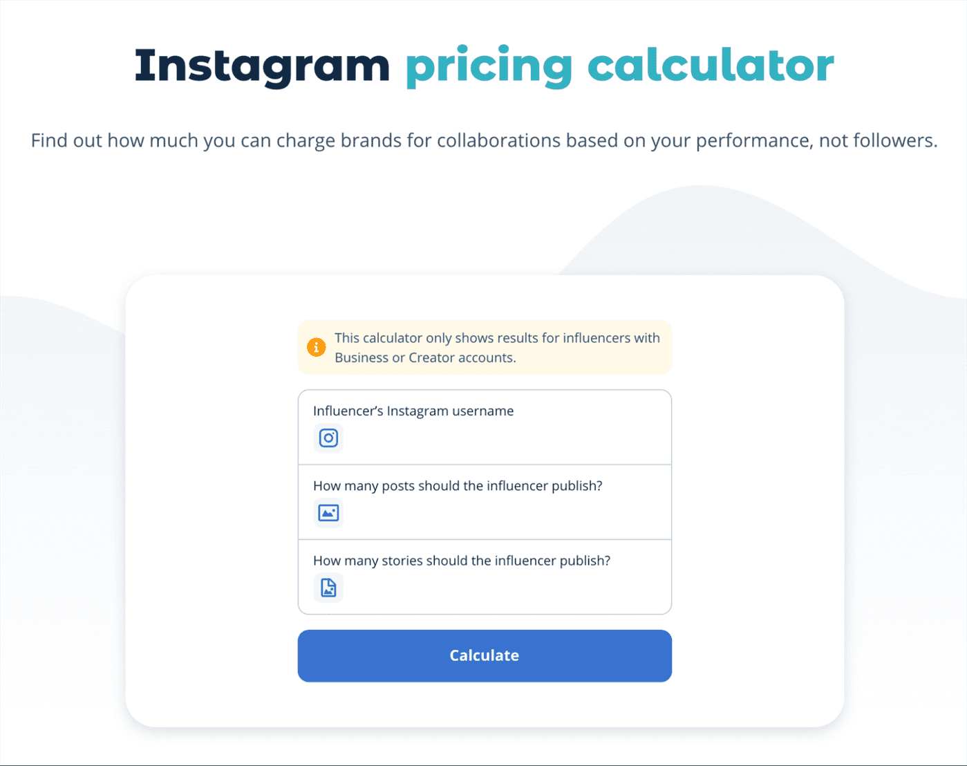 công cụ tính giá người ảnh hưởng trên instagram