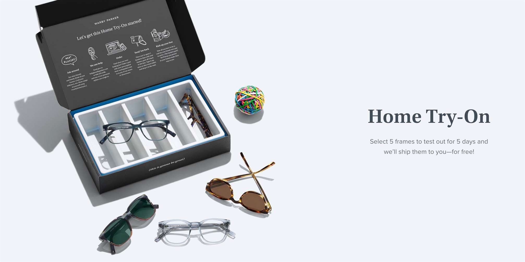Chương trình dùng thử Warby Parker Home