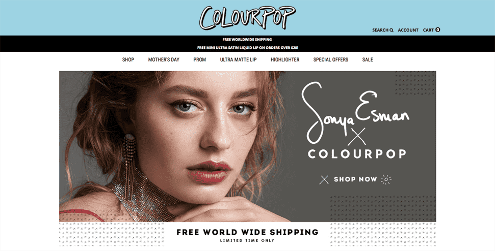 Thương mại điện tử ColourPop